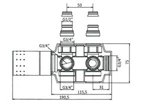 Univerzálny ventil P.M.H. SADA Č. 34 CR, pre plast TERMSADAUNI34CR