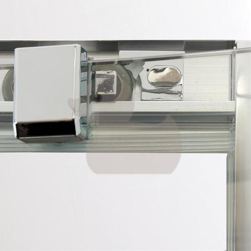 Sprchový kút Anima T-Pro štvrťkruh 90 cm, R 550, nepriehľadné sklo, chróm profil TPSNEW90ROCRG