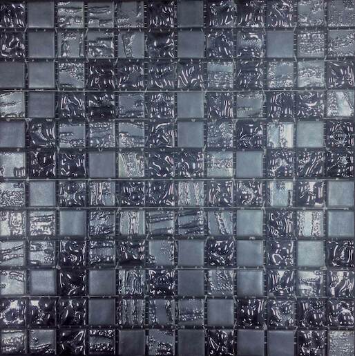Sklenená mozaika Mosavit Trendy antracita 30x30 cm mat / lesk TRENDYAN