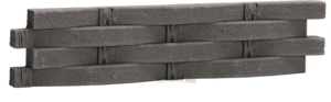 Obklad Vaspo Decorstone ratan tmavo sivá 8,8x39 cm reliéfna V54101