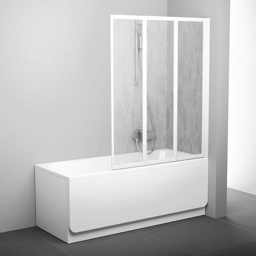 Elegantná vaňová zástena VS3 RAVAK, je vďaka svojmu modernému dizajnu vhodnou voľbou do každej kúpeľne.