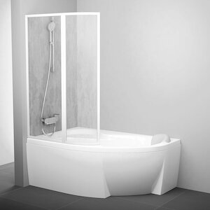 Elegantná vaňová zástena VSK2 150 Rain, na vaňu ROSA, v ľavom prevedení, je vďaka svojmu modernému dizajnu vhodnou voľbou do každej kúpeľne.