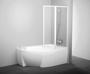 Elegantná vaňová zástena VSK2 150 s čírym sklom, na vaňu ROSA, v pravom prevedení, je vďaka svojmu modernému dizajnu vhodnou voľbou do každej kúpeľne.