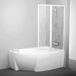 Elegantná vaňová zástena VSK2 160 Rain, na vaňu ROSA, v pravom prevedení, je vďaka svojmu modernému dizajnu vhodnou voľbou do každej kúpeľne.