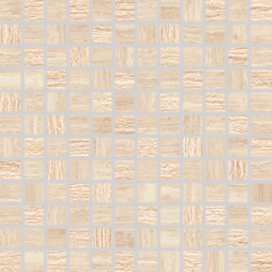Mozaika v béžovej farbe v imitácii mramoru o rozměru 30x30 cm a hrúbke 10 mm s matným povrchom. Vhodné iba do interiéru. S malými rozdielmi v odtieni farieb, štruktúry povrchu a kresby.