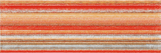 Dekor Rako Tendence červenooranžová 20x60 cm lesk WITVE007.1