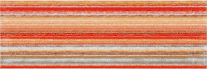 Dekor Rako Tendence červenooranžová 20x60 cm lesk WITVE007.1
