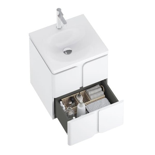 Kúpeľňová skrinka pod dosku Ravak Balance 50x50x46 cm biela lesk X000001365