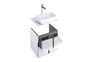 Kúpeľňová skrinka pod dosku Ravak Balance 60x50x46 cm biela lesk X000001367
