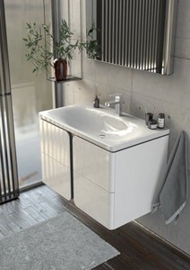 Kúpeľňová skrinka pod dosku Ravak Balance 80x50x46 cm biela lesk X000001368