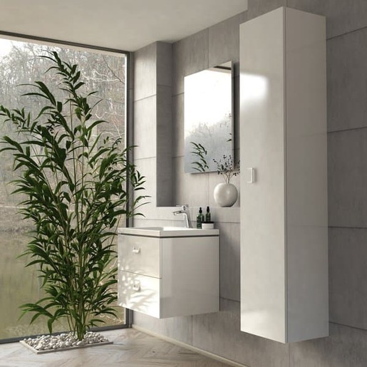 Kúpeľňová skrinka vysoká Ravak Comfort 35x160x32 cm biela lesk X000001383