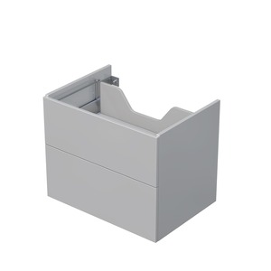 Kúpeľňová skrinka pod dosku se 2 zásuvkami Naturel Ratio 70x56x50 cm v šedej farbe lesk ZB702Z56PU.A2736