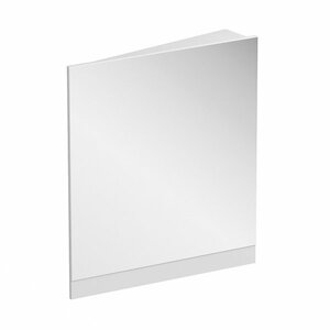 Obdĺžnikové zrkadlo o rozmere 55x75 cm. Rám zrkadla v bielej farbe.