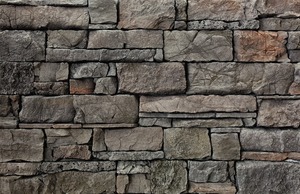 Kamenný obklad z betónu svojim vzhľadom a štruktúrou verne imituje prírodný kameň v hnedej farbe o rozmere 10,8x15,5, 10,8x23,5, 10,8x39 cm.
