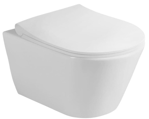 Závesné WC s doskou softclose so zadným odpadom bez splachovacieho okruhu. Balenie je  vrátane dosky. S úsporným splachovaním s objemom 3 / 4,5 litra. Skryté uchytenie.