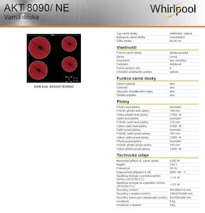 Set spotrebičov Whirlpool OMK58CU1SX rúra + sklokeramická varná doska AKT8090NE
